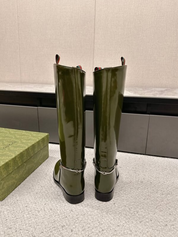 GUCCI casual Kelly knight boots catwalk style advanced version 1:1 inner cowhide material
