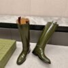 GUCCI casual Kelly knight boots catwalk style advanced version 1:1 inner cowhide material