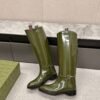 GUCCI casual Kelly knight boots catwalk style advanced version 1:1 inner cowhide material