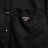 PRADA new classic metal triangle logo nylon shirt long sleeved top