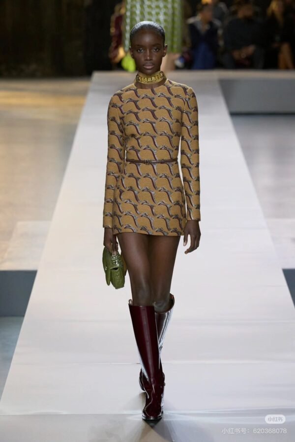 GUCCI casual Kelly knight boots catwalk style advanced version 1:1 inner cowhide material