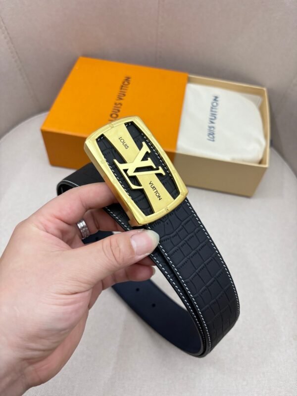 Louis Vuitton men’s counter quality belt width 40mm