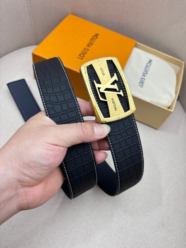 Louis Vuitton men’s counter quality belt width 40mm