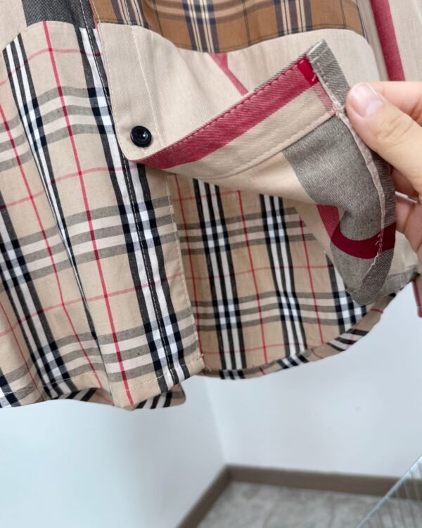 Burberry Contrast color panel long sleeve shirt