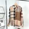 Burberry Contrast color panel long sleeve shirt