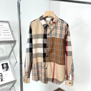 Burberry Contrast color panel long sleeve shirt