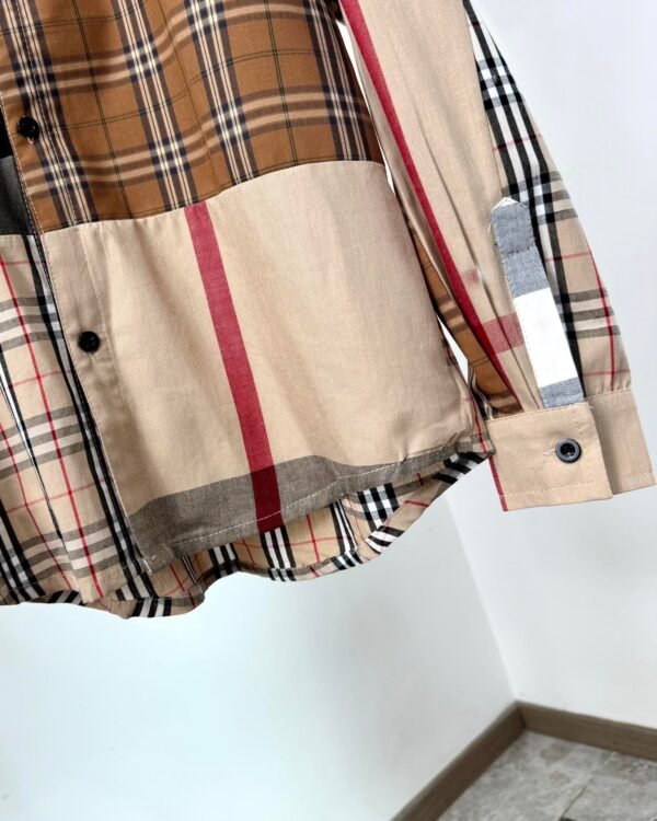 Burberry Contrast color panel long sleeve shirt