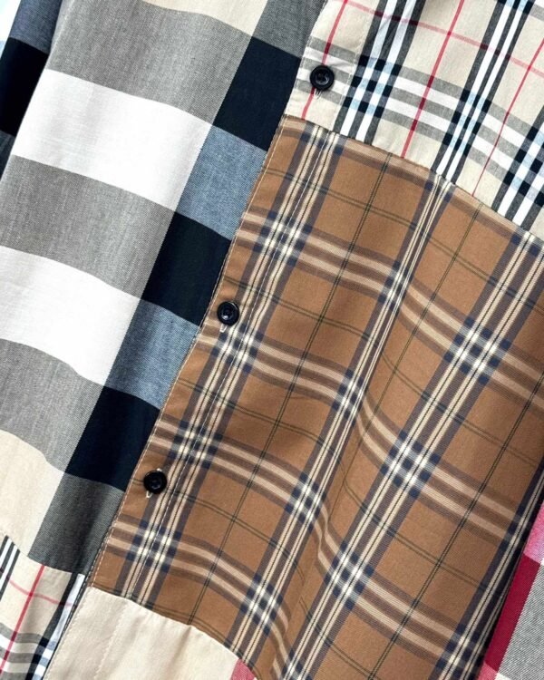 Burberry Contrast color panel long sleeve shirt