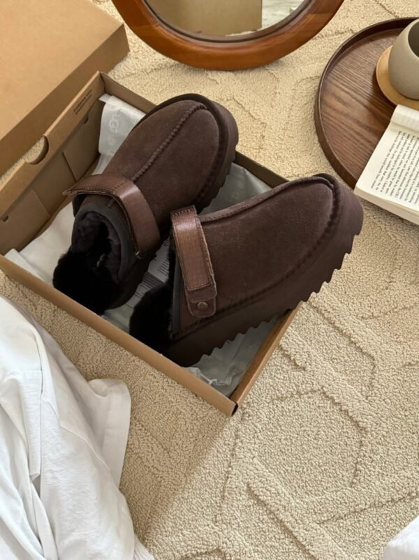 UGG Lana Kroger shoes thick-soled 4.45cm back two-way wool slippers