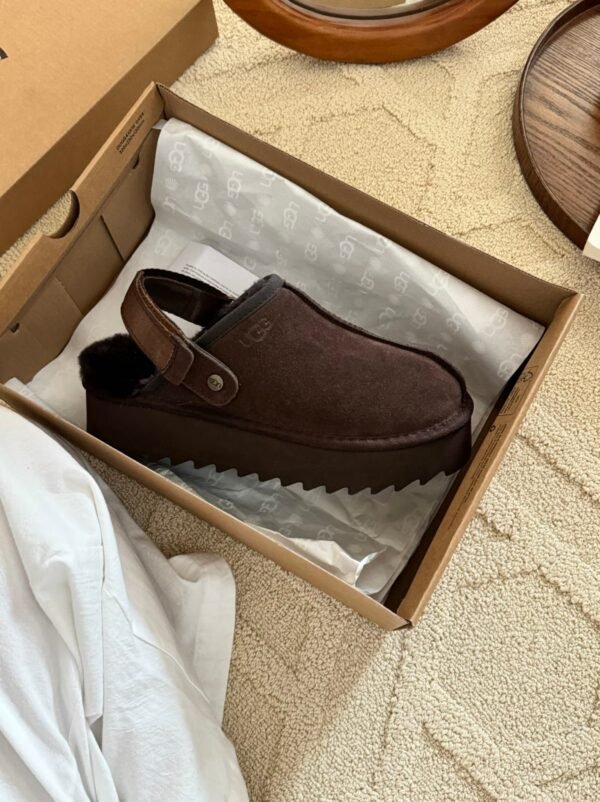 UGG Lana Kroger shoes thick-soled 4.45cm back two-way wool slippers