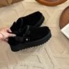 UGG Lana Kroger shoes thick-soled 4.45cm back two-way wool slippers