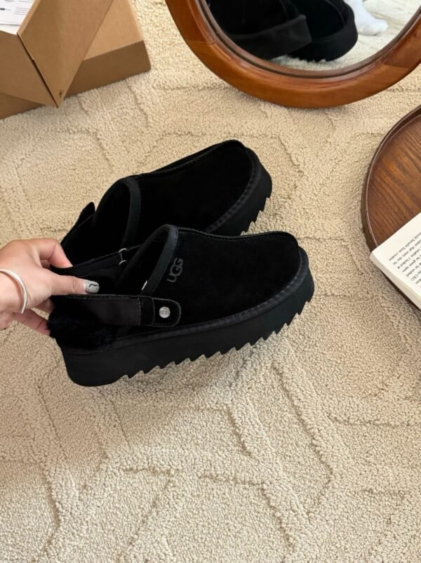 UGG Lana Kroger shoes thick-soled 4.45cm back two-way wool slippers