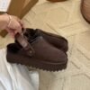 UGG Lana Kroger shoes thick-soled 4.45cm back two-way wool slippers