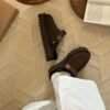 UGG Lana Kroger shoes thick-soled 4.45cm back two-way wool slippers