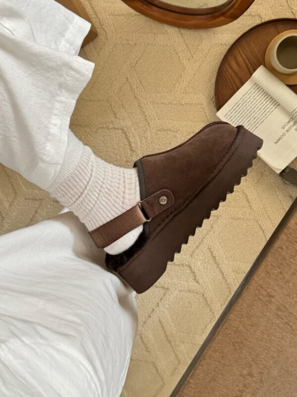 UGG Lana Kroger shoes thick-soled 4.45cm back two-way wool slippers