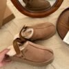 UGG Lana Kroger shoes thick-soled 4.45cm back two-way wool slippers