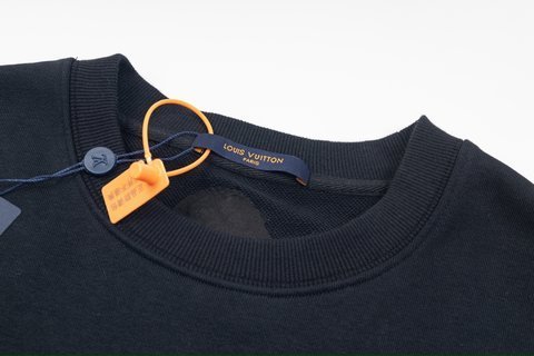 LV Sweatshirts Beaded embroidered crew-neck hoodie