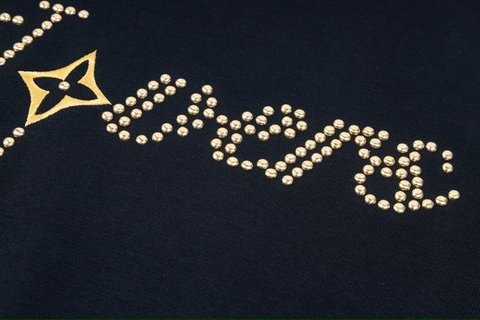 LV Sweatshirts Beaded embroidered crew-neck hoodie