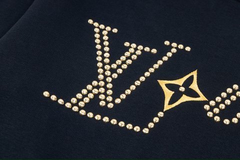 LV Sweatshirts Beaded embroidered crew-neck hoodie