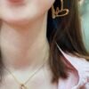 Louis Vuitton Heart Peach Necklace Autumn New Collection