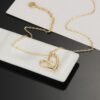 Louis Vuitton Heart Peach Necklace Autumn New Collection