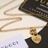GUCCI New heart-shaped peach necklace