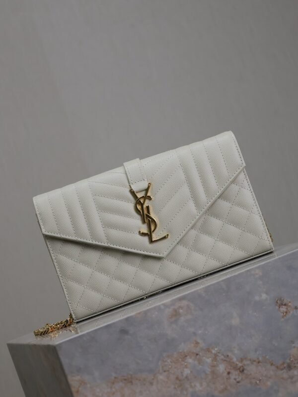 YSL BAG Envelope_Caviar Grain Envelope
