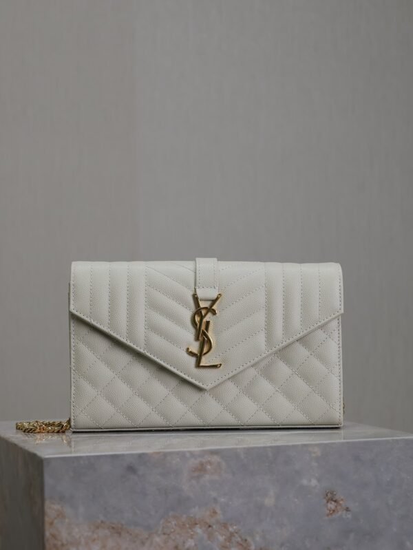 YSL BAG Envelope_Caviar Grain Envelope