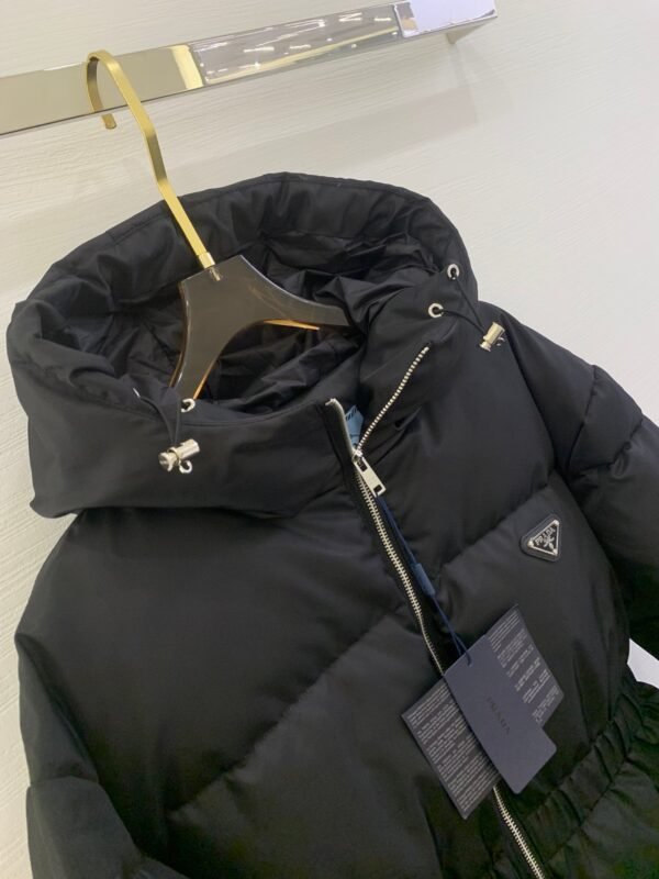 PRADA New autumn and winter waist nylon down jacket 90% goose down + 10% feather