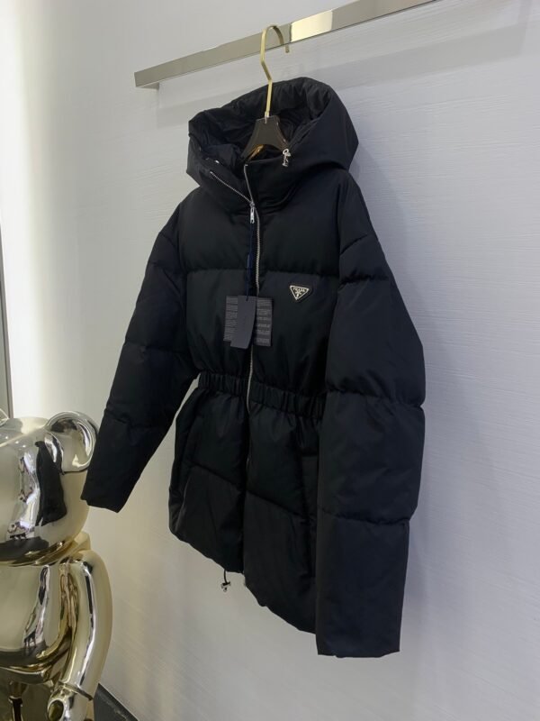 PRADA New autumn and winter waist nylon down jacket 90% goose down + 10% feather