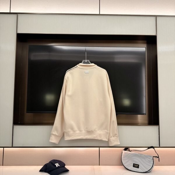 MLB air layer woven tape jacket stand up collar cardigan overcoat