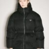 PRADA New autumn and winter waist nylon down jacket 90% goose down + 10% feather