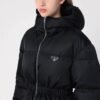 PRADA New autumn and winter waist nylon down jacket 90% goose down + 10% feather