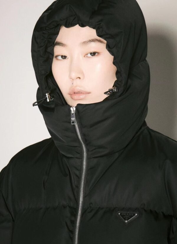PRADA New autumn and winter waist nylon down jacket 90% goose down + 10% feather