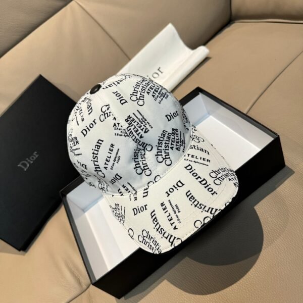 Christian Dior CAP silkscreen, retro original canvas + top leather