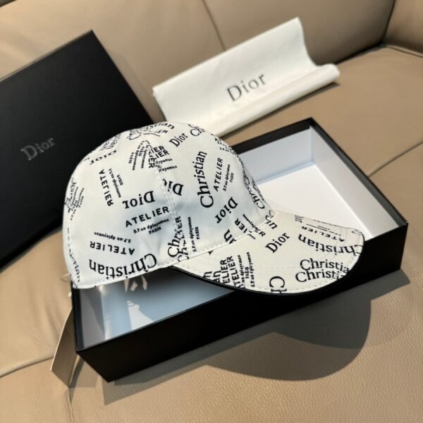 Christian Dior CAP silkscreen, retro original canvas + top leather