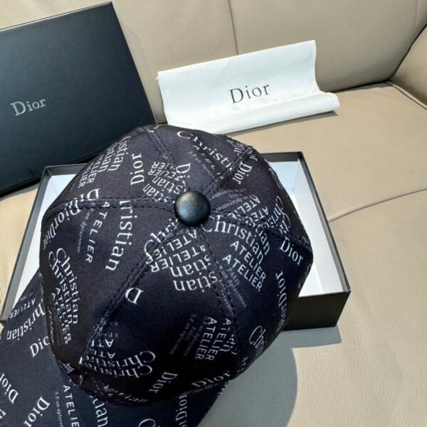 Christian Dior CAP silkscreen, retro original canvas + top leather