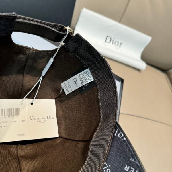 Christian Dior CAP silkscreen, retro original canvas + top leather
