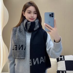 CHANEL 100% cashmere premium version official website 1:1 scarf 45x185cm