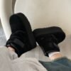 UGG autumn and winter new products height increase thick bottom double Velcro short boots pure wool