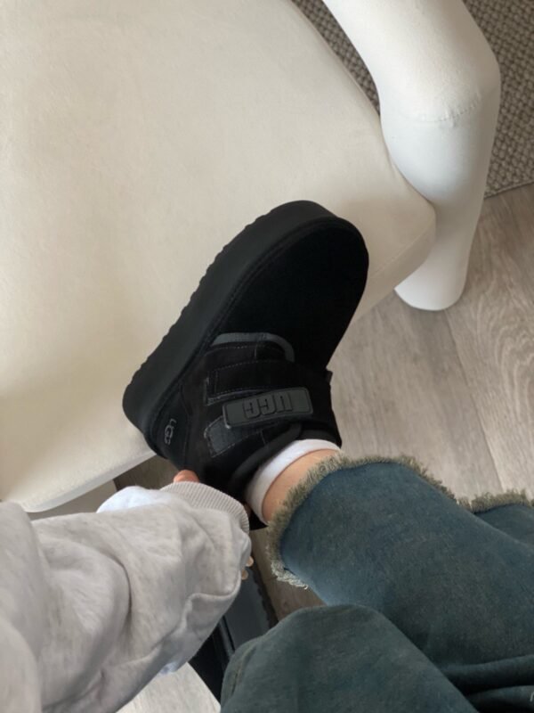 UGG autumn and winter new products height increase thick bottom double Velcro short boots pure wool