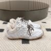 miumiu&NB Co-branded genuine leather upper and cashmere lining shoes Premium version