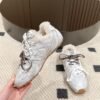miumiu&NB Co-branded genuine leather upper and cashmere lining shoes Premium version