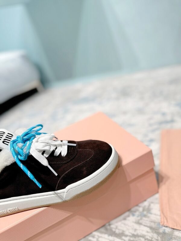 miumiu original cowhide upper wool lining high-end shoes