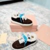 miumiu original cowhide upper wool lining high-end shoes