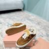 miumiu original cowhide upper wool lining high-end shoes