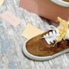 miumiu original cowhide upper wool lining high-end shoes