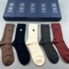 DIOR socks with bee logo 5 pairs per box