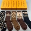 DIOR socks with bee logo 5 pairs per box
