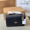 Coach Top quality genuine leather version Flap small square bag